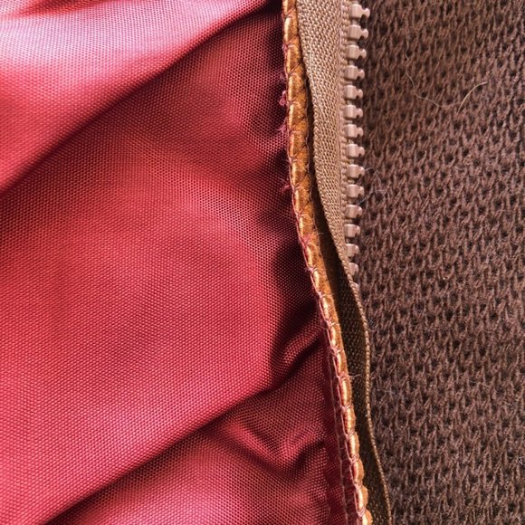 New Vintage Mens Leather Zipper Sweater - Picture 4 of 5